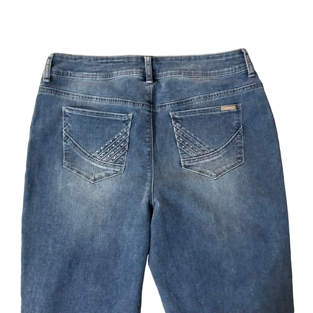 Chicos So Slimming Cropped Jeans Womens 1 (M/8) NEW - Picture 6 of 16